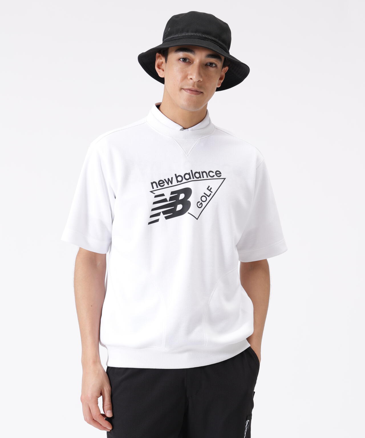 ハーフスリーブ スウェット クルーネック プルオーバー (MENS)