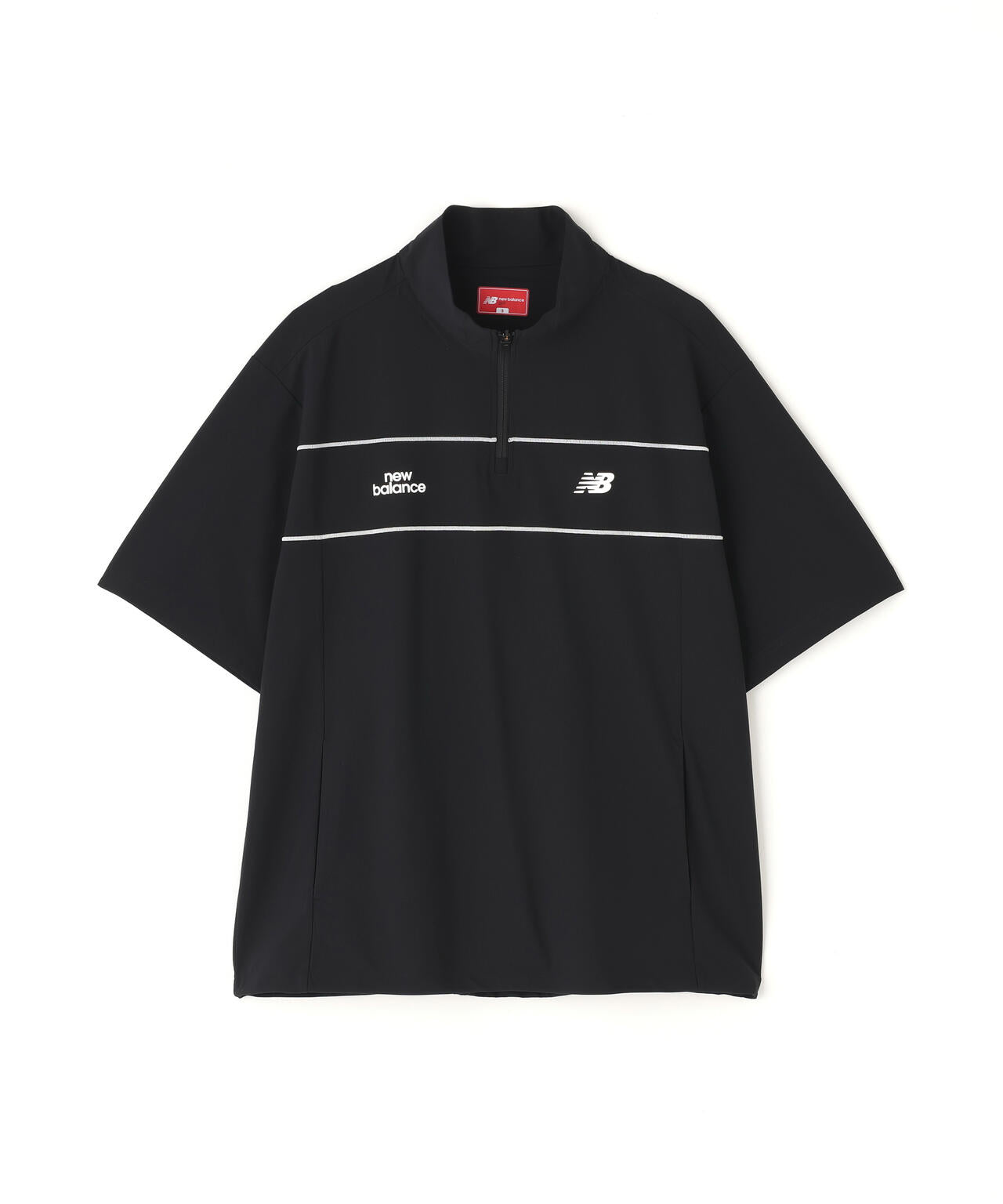 ハーフスリーブ スタンドジップ プルオーバー (MENS)