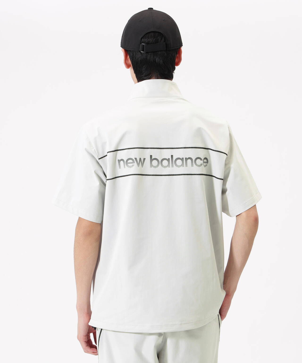 ハーフスリーブ スタンドジップ プルオーバー (MENS)