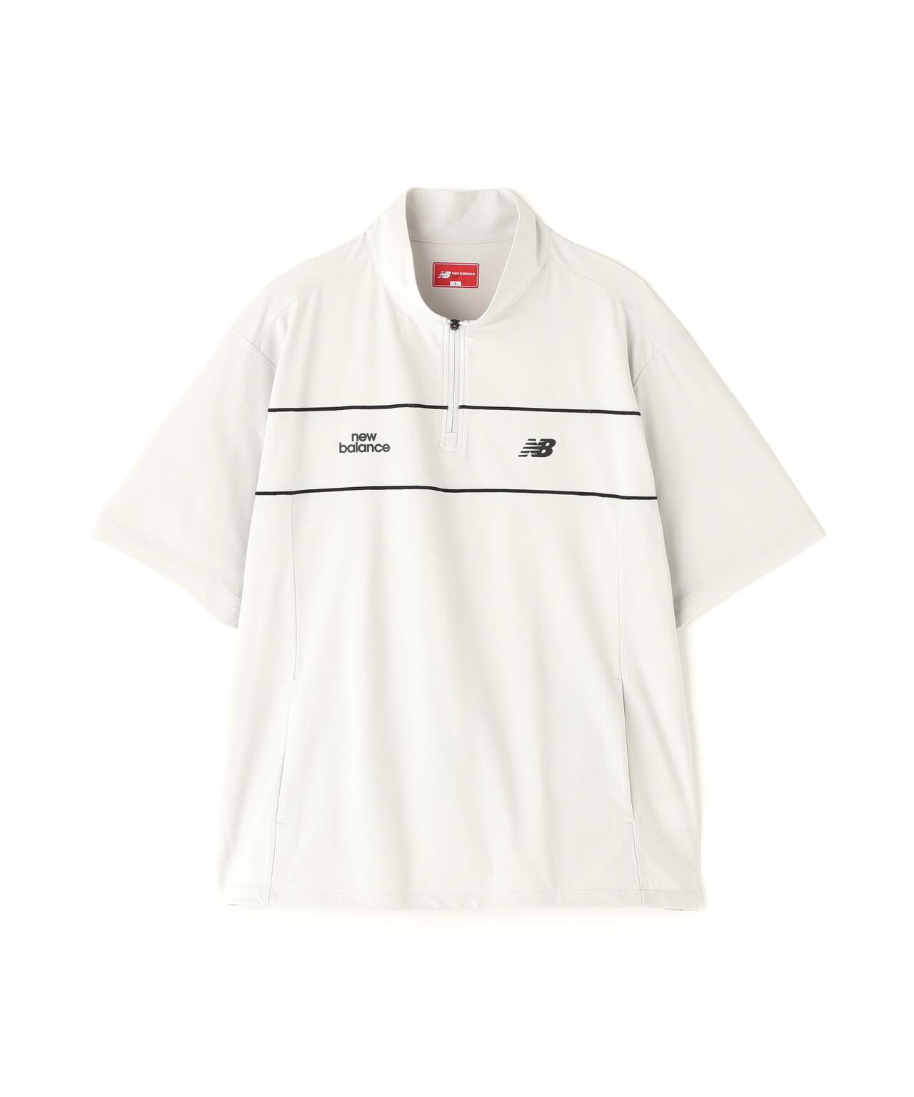 ハーフスリーブ スタンドジップ プルオーバー (MENS)