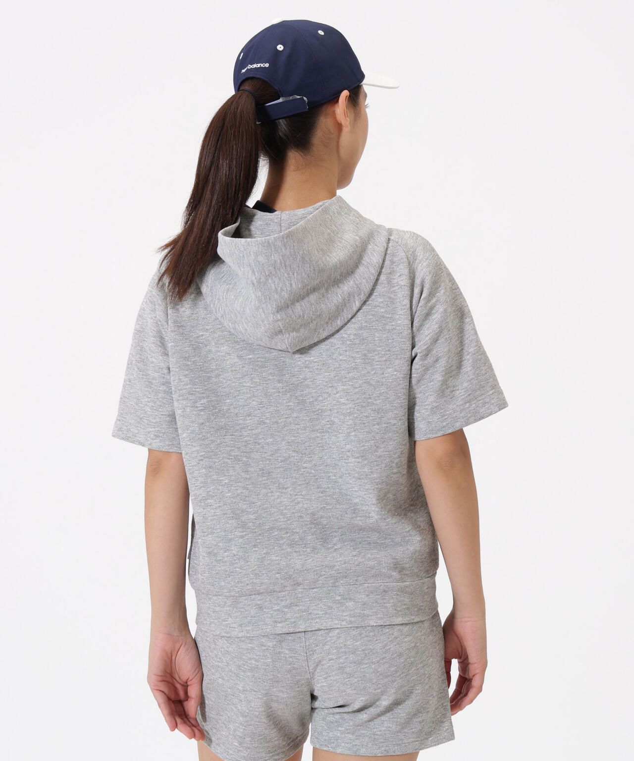 ハーフスリーブ スウェット プルオーバー フーディー (WOMENS)