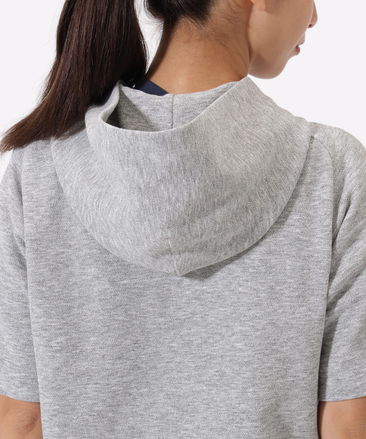 ハーフスリーブ スウェット プルオーバー フーディー (WOMENS)