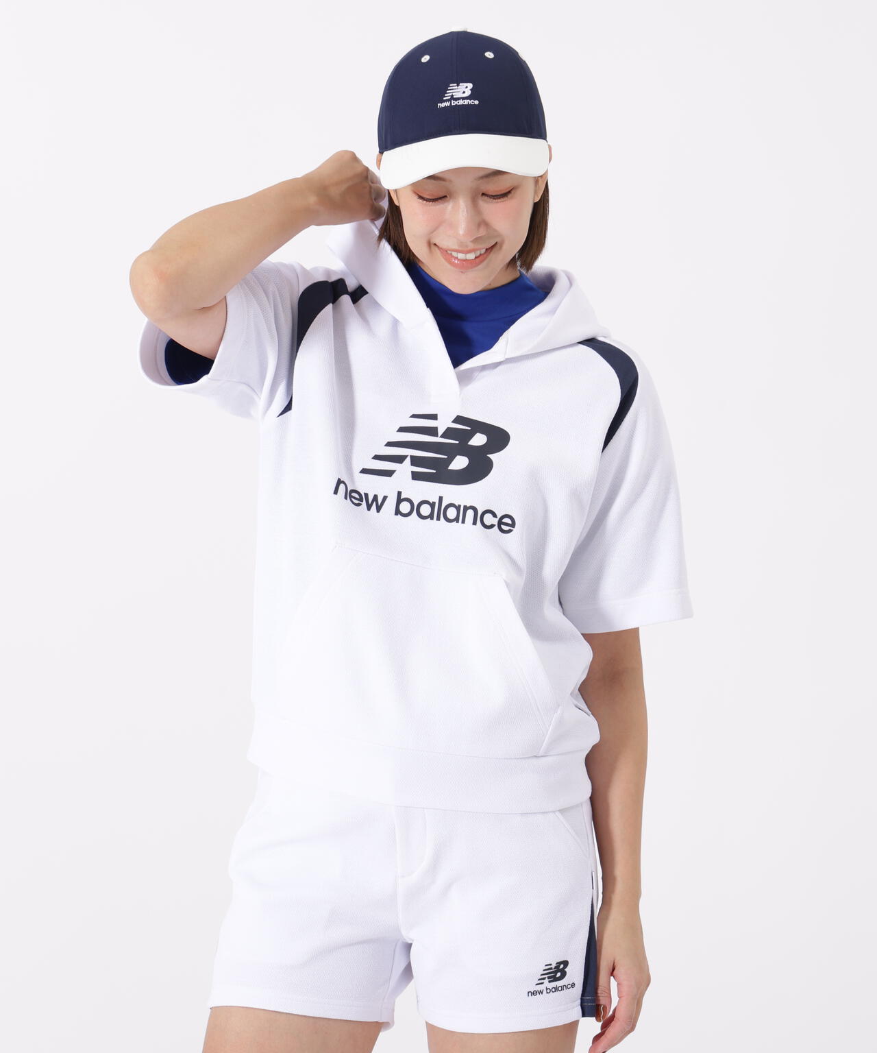 ハーフスリーブ スウェット プルオーバー フーディー (WOMENS)