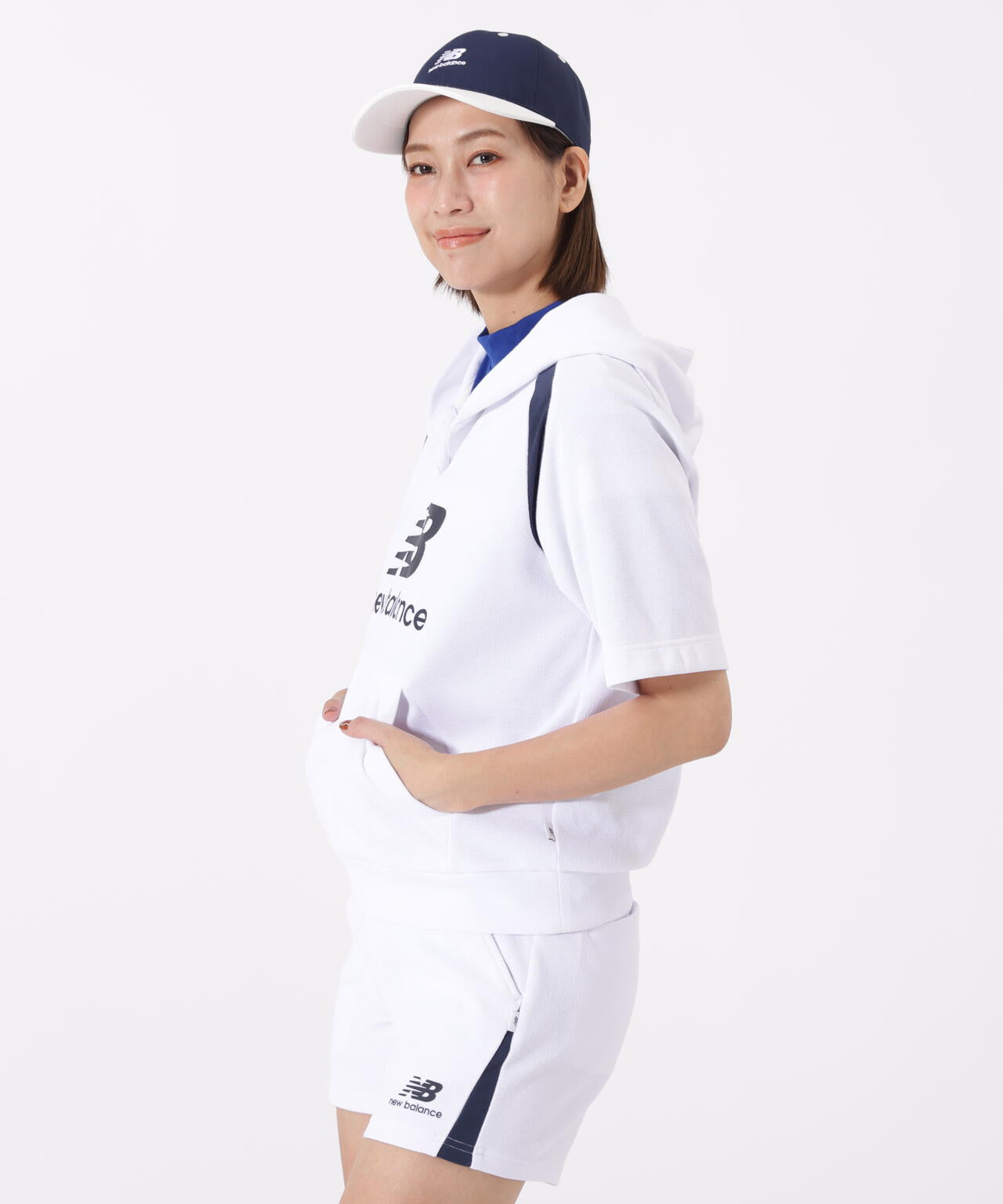 ハーフスリーブ スウェット プルオーバー フーディー (WOMENS)