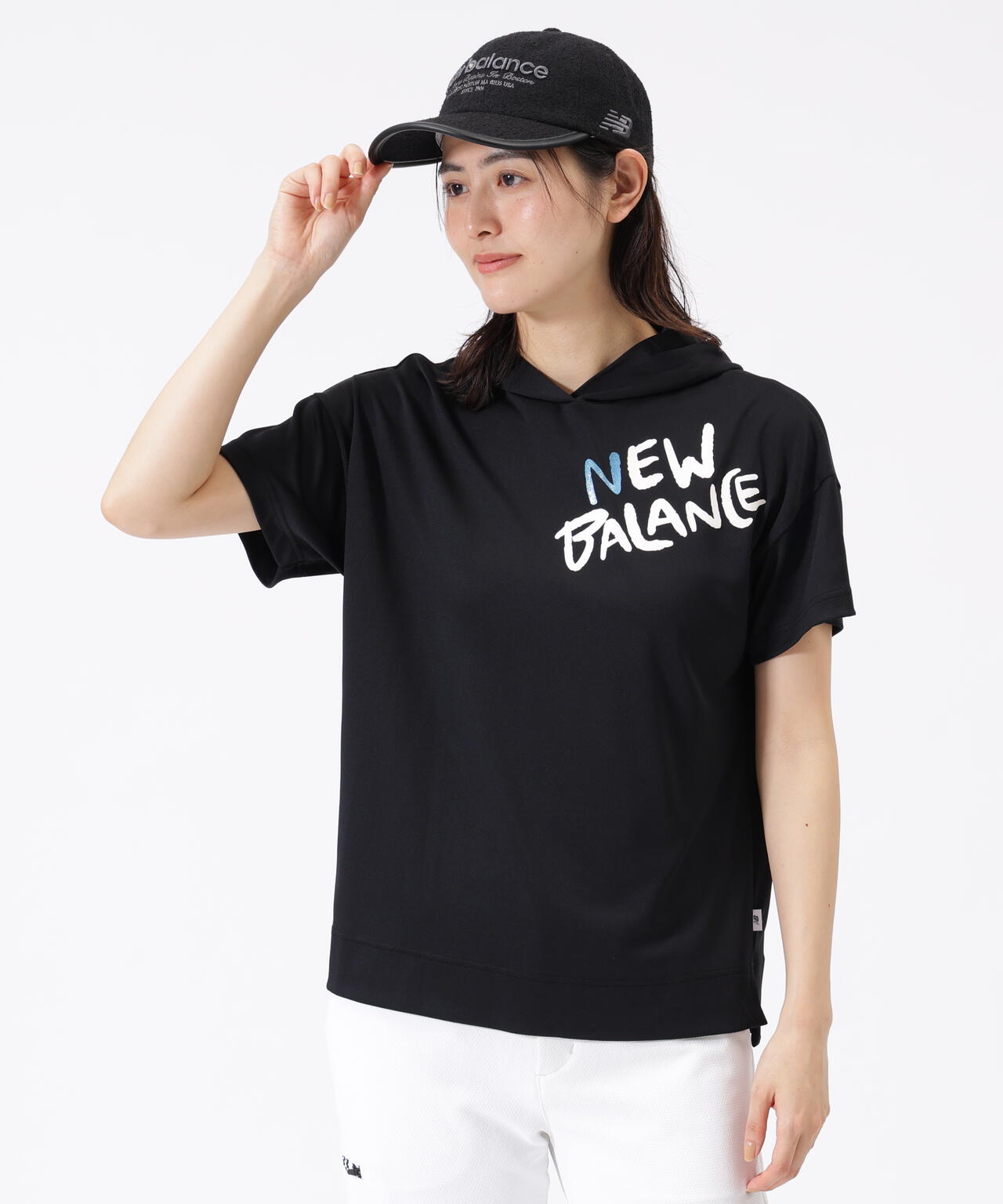 接触冷感 半袖 プルオーバー フーディー (WOMENS)