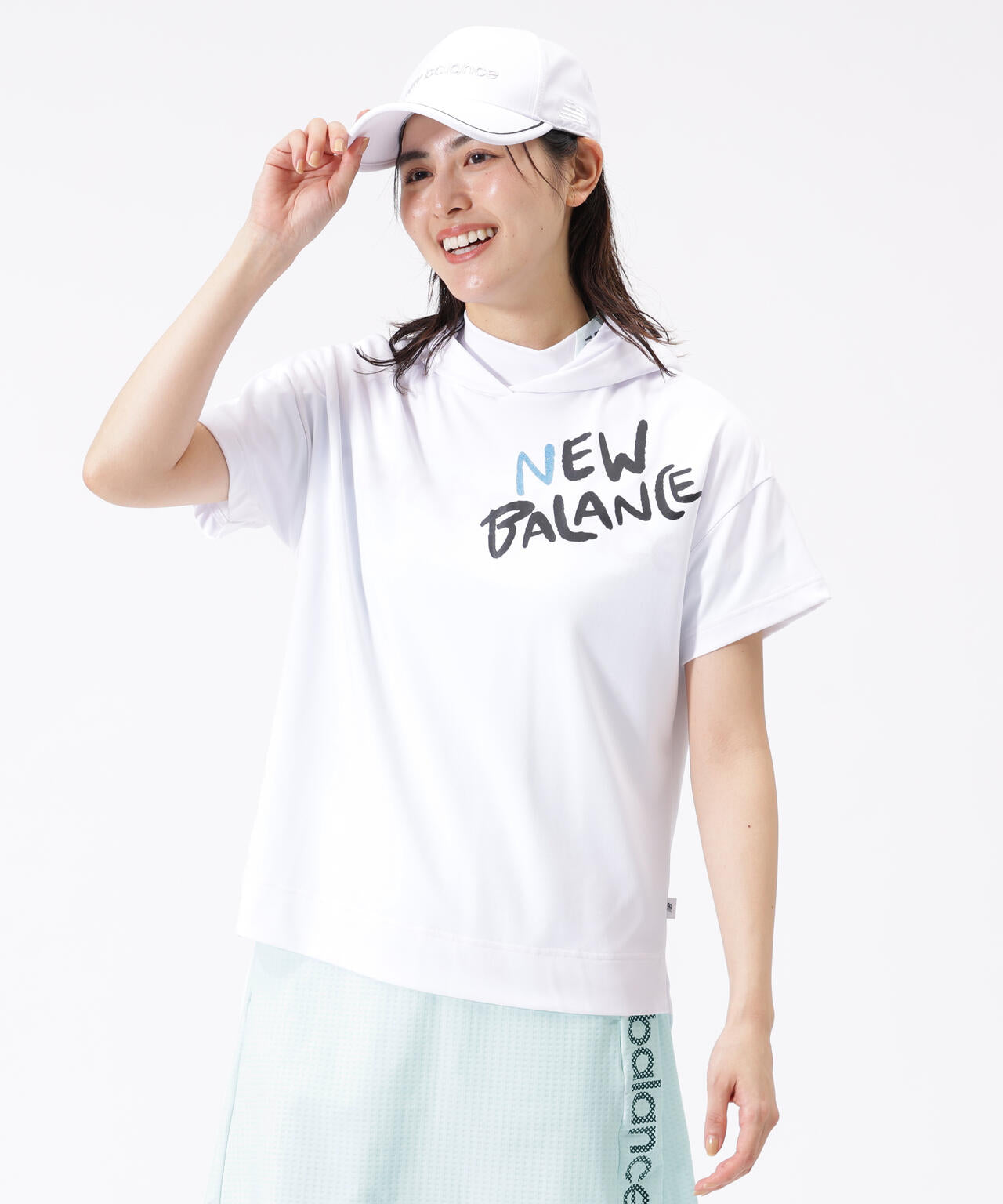 接触冷感 半袖 プルオーバー フーディー (WOMENS)