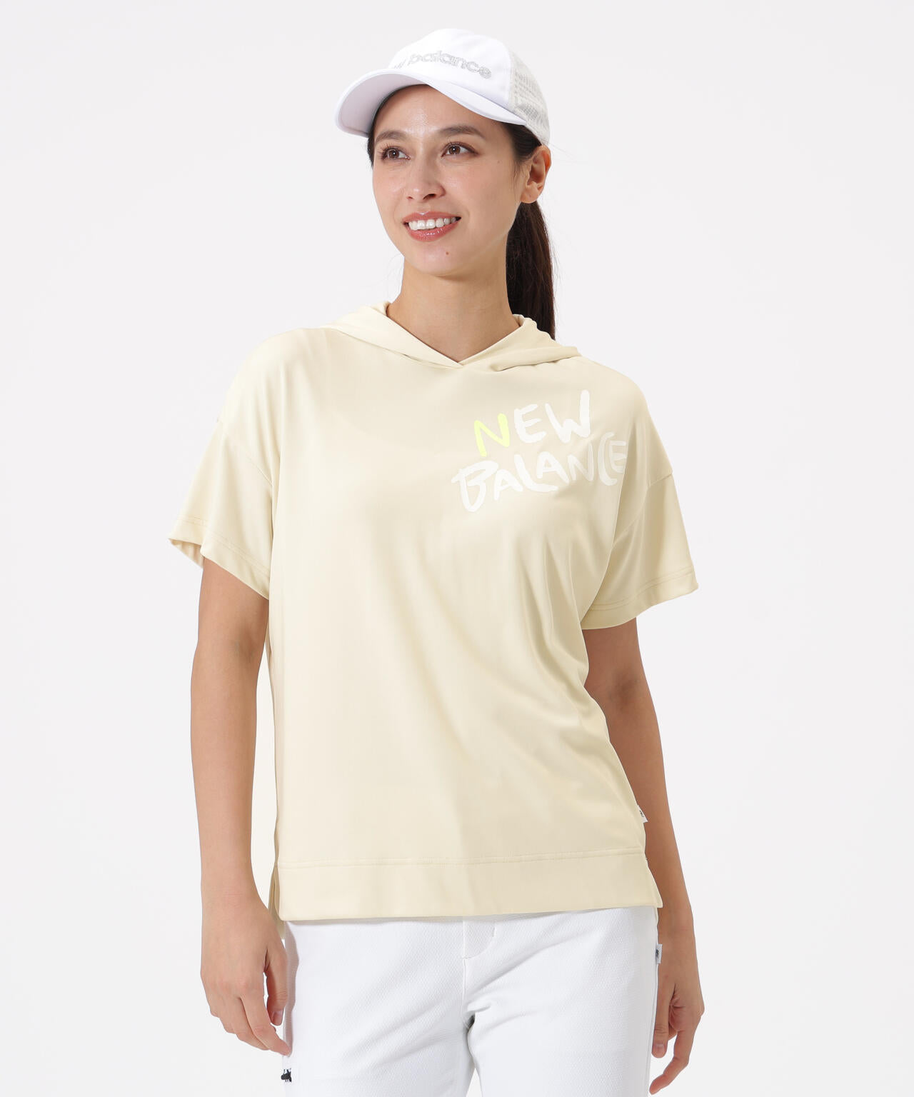 接触冷感 半袖 プルオーバー フーディー (WOMENS)