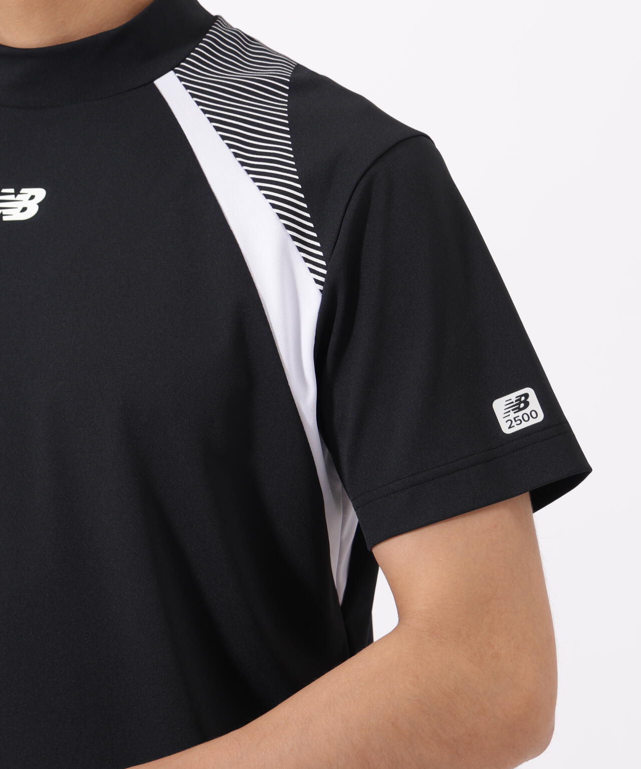 UV 防透 ストレッチ 半袖 モックネック プルオーバー (MENS)