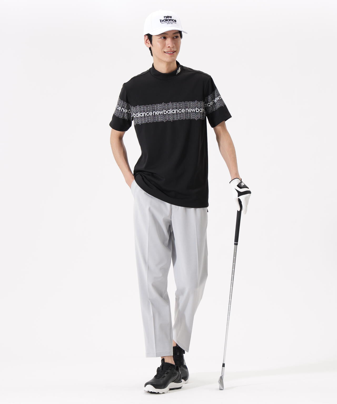 超速乾 半袖 モックネック プルオーバー (MENS)