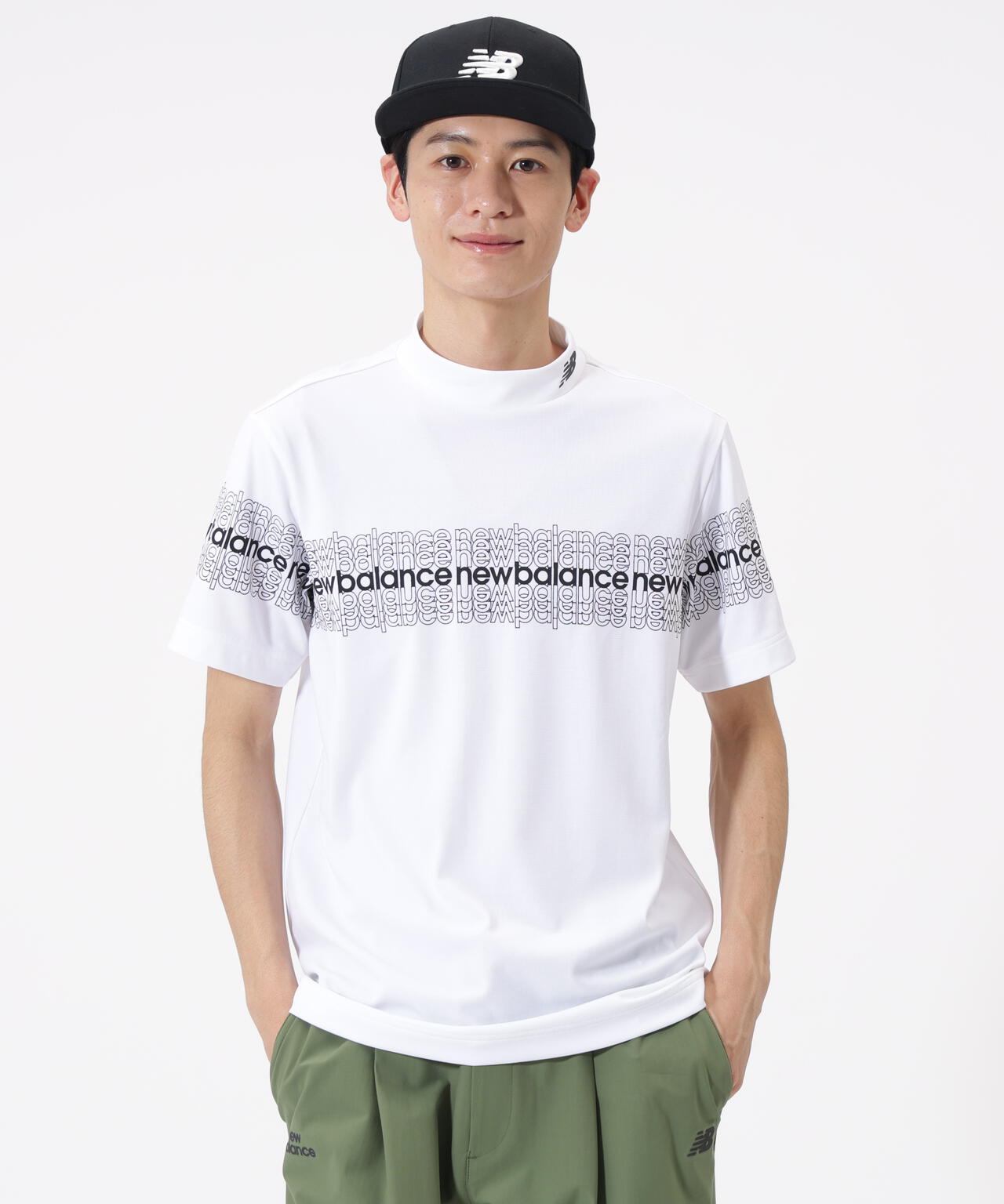 超速乾 半袖 モックネック プルオーバー (MENS)