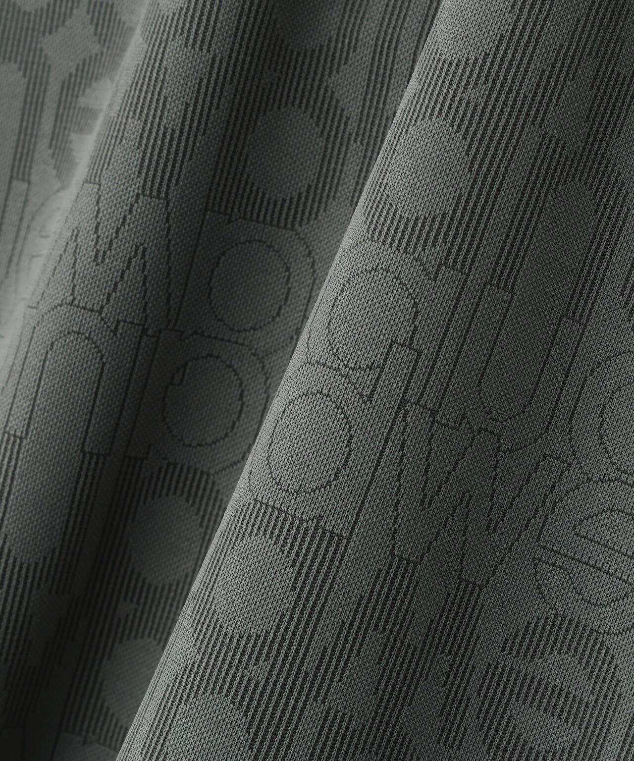 リフレクトロゴボーダー柄 ショートスリーブ モックネック プルオーバー (MENS)