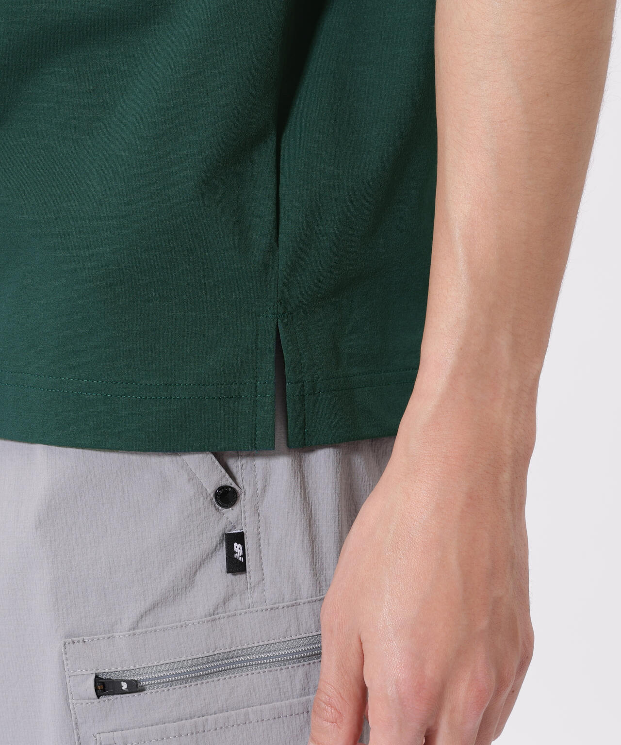 接触冷感 ハーフスリーブ ラガーシャツ (MENS)