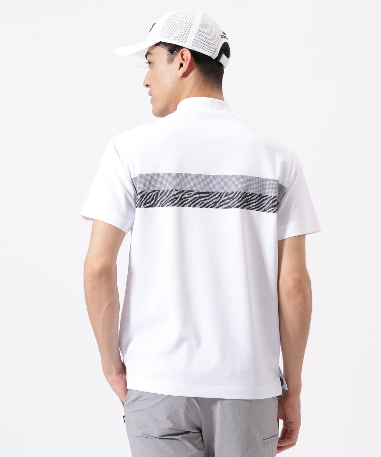 半袖 モックネック プルオーバー (MENS)