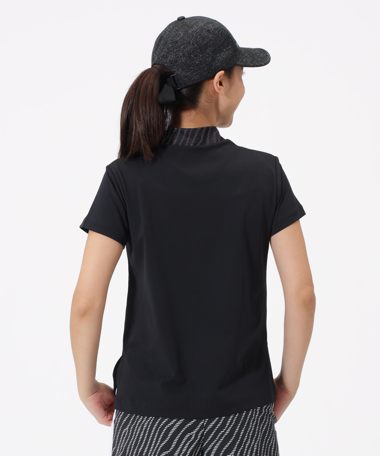 半袖 モックネック プルオーバー (WOMENS)
