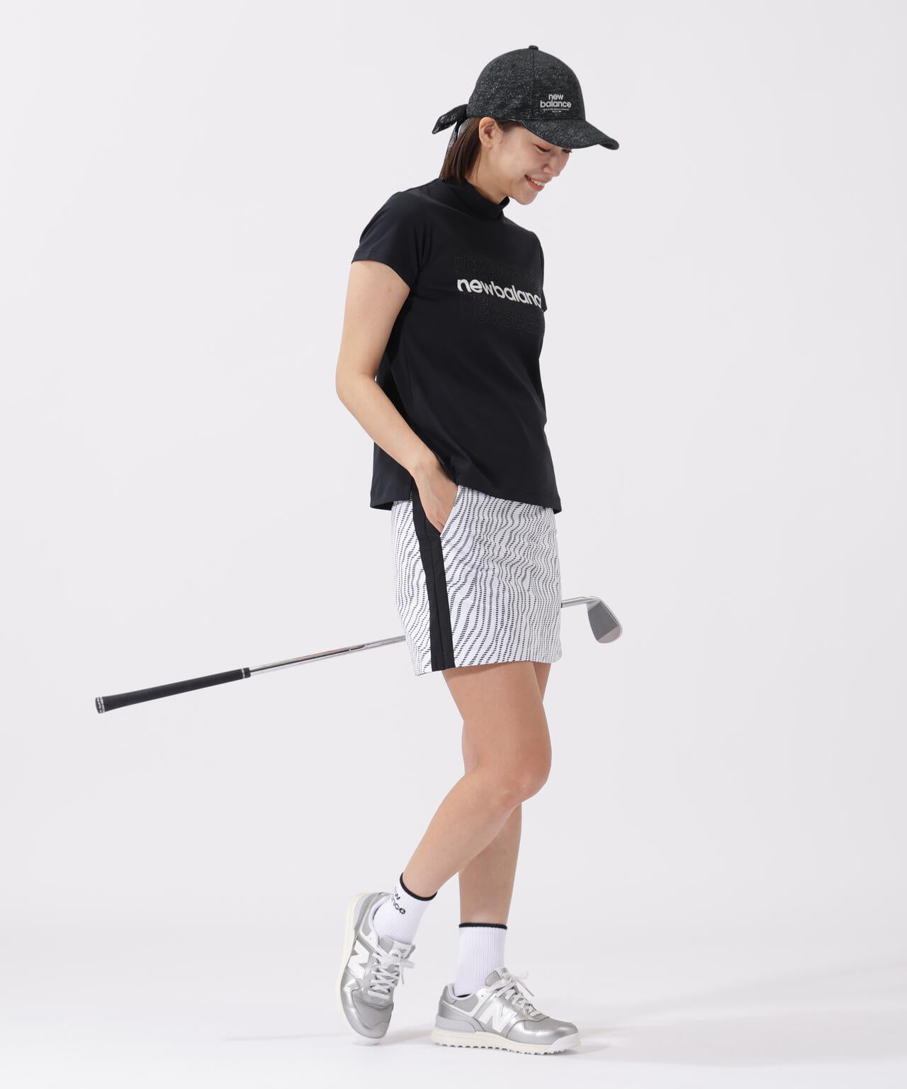 半袖 モックネック プルオーバー (WOMENS)