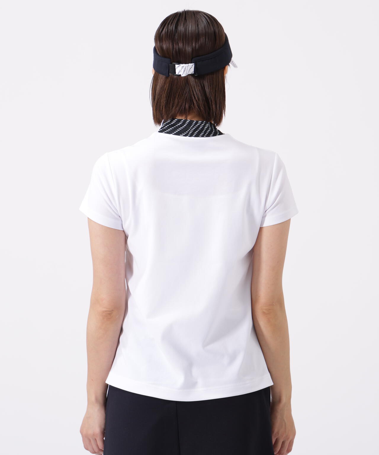 半袖 モックネック プルオーバー (WOMENS)