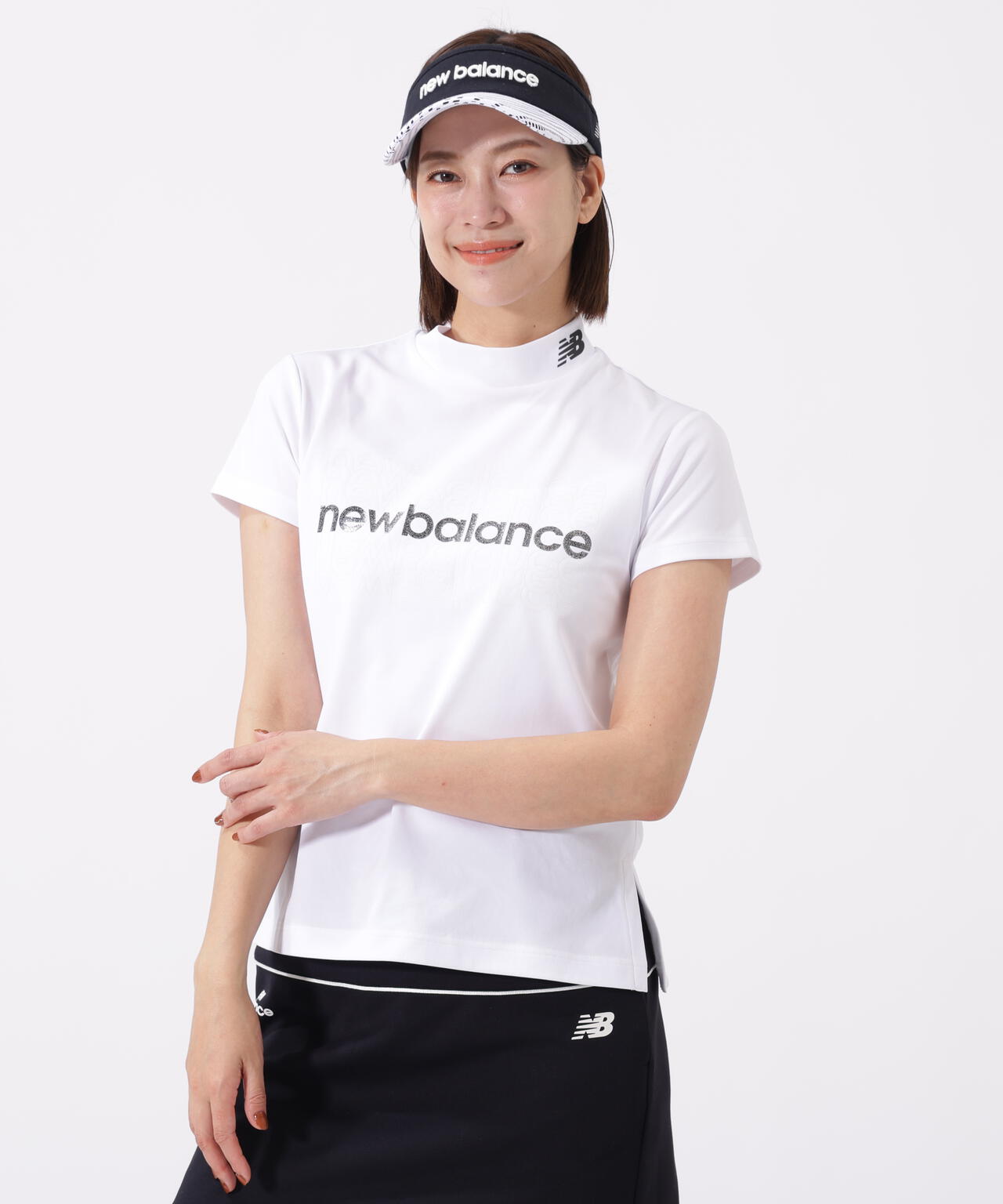 半袖 モックネック プルオーバー (WOMENS)