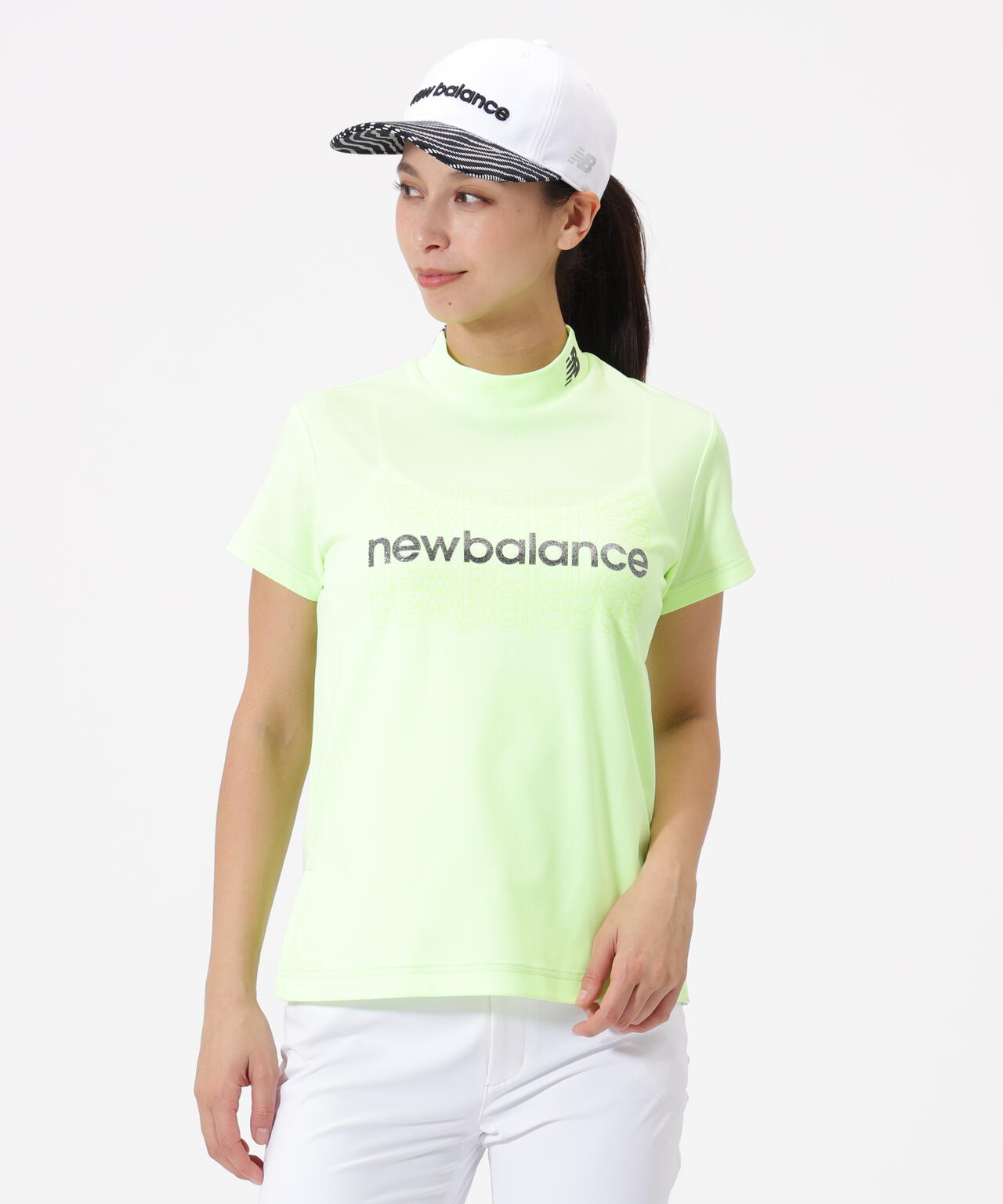 半袖 モックネック プルオーバー (WOMENS)