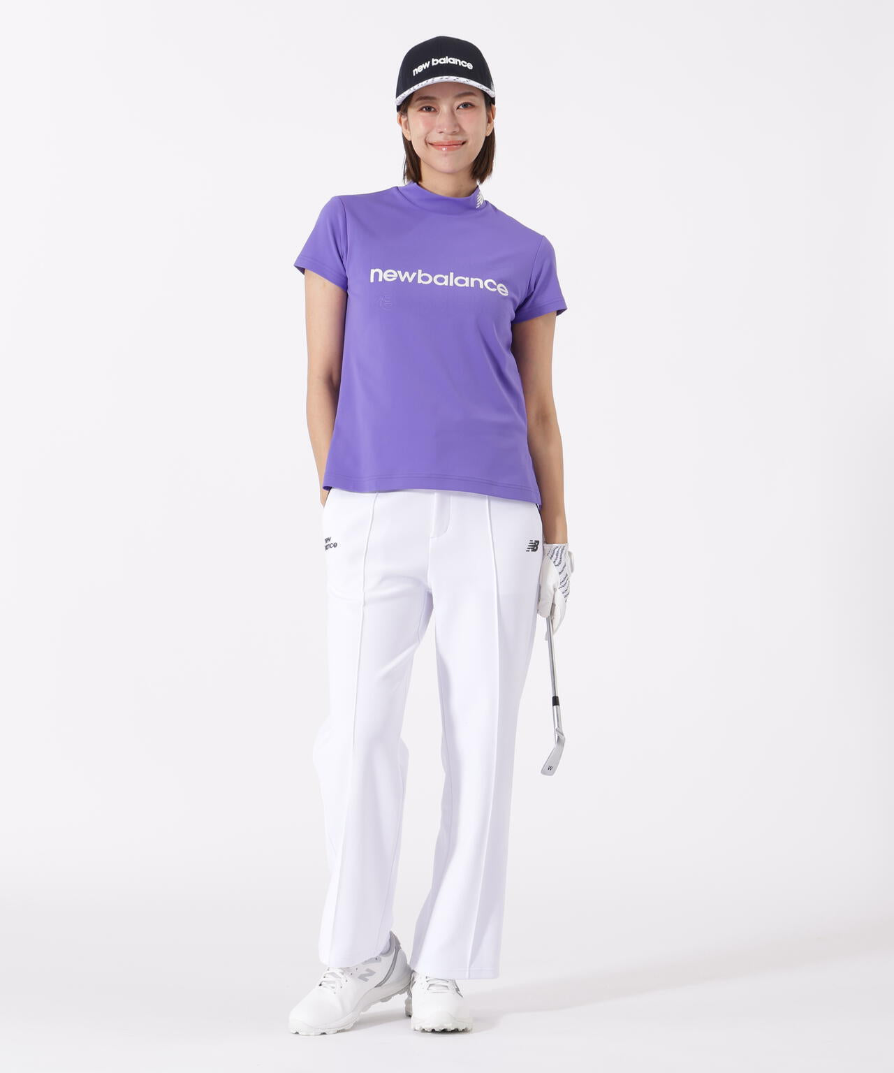 半袖 モックネック プルオーバー (WOMENS)