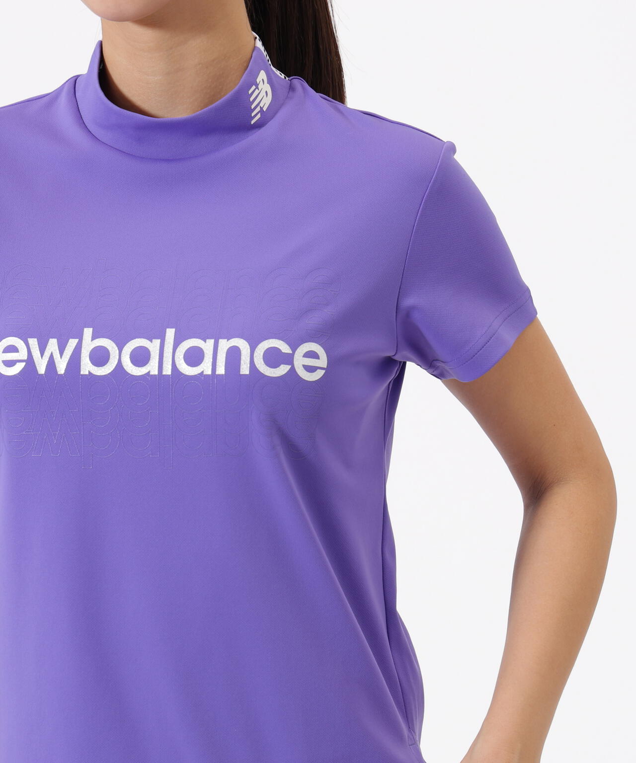 半袖 モックネック プルオーバー (WOMENS)