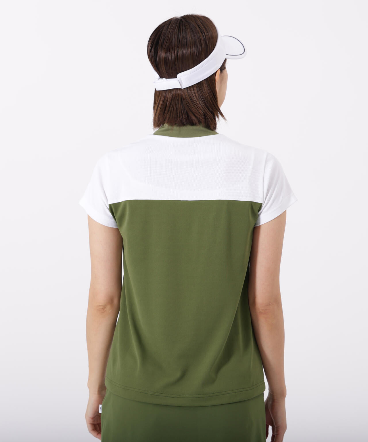 超速乾 半袖 モックネック プルオーバー (WOMENS)