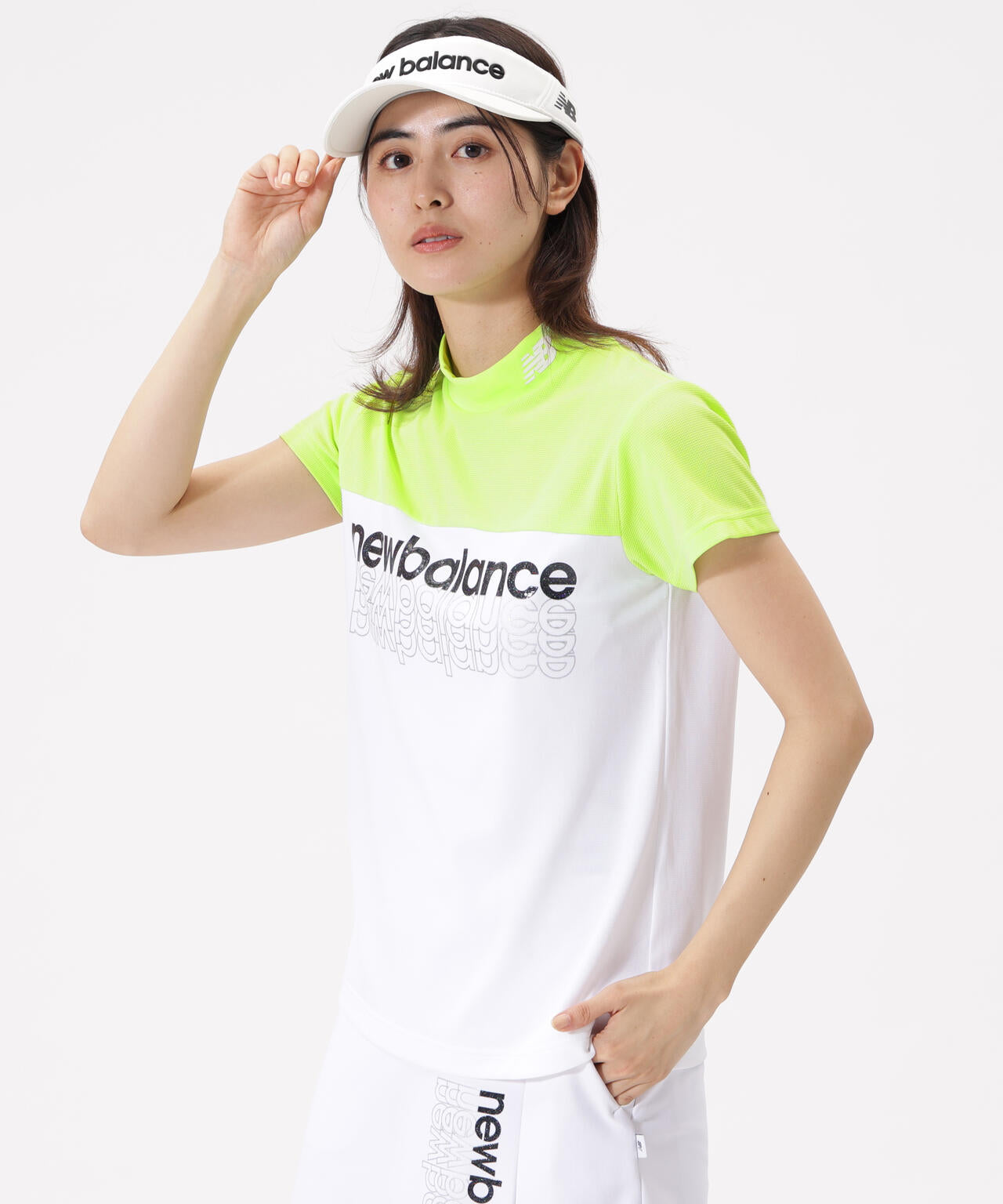 超速乾 半袖 モックネック プルオーバー (WOMENS)