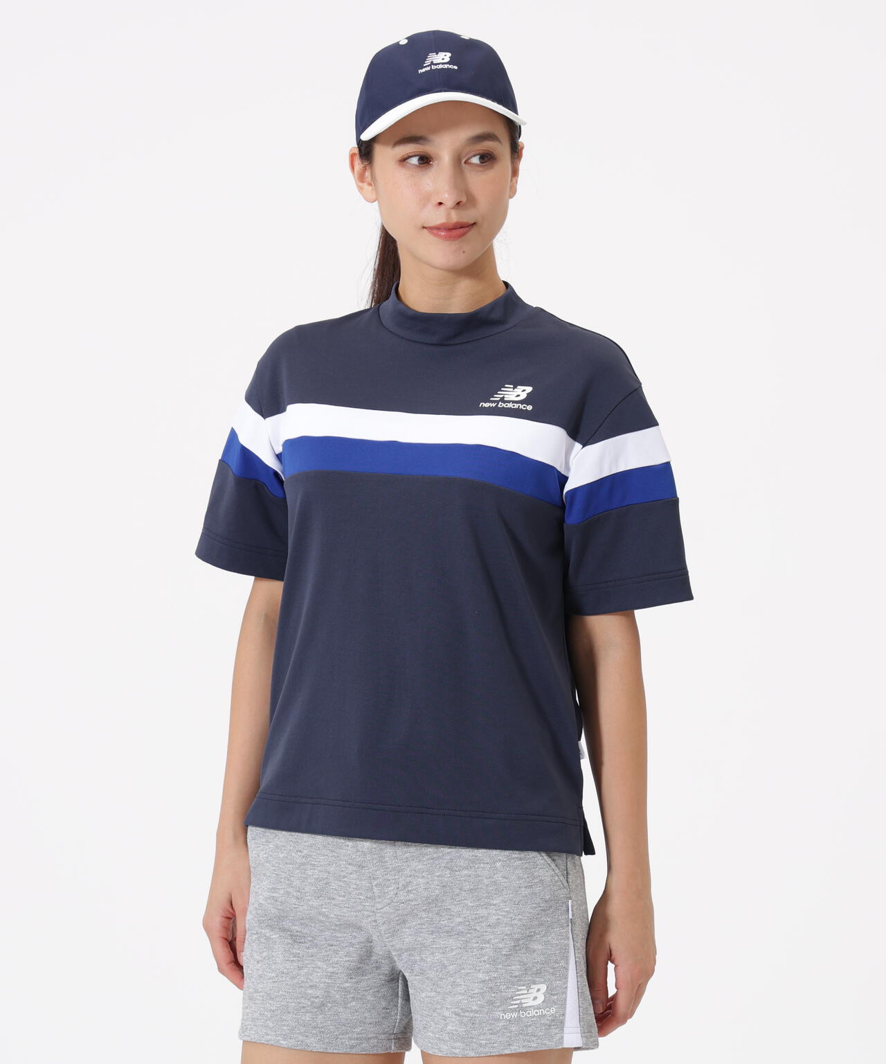 超速乾 ハーフスリーブ モックネック プルオーバー (WOMENS)