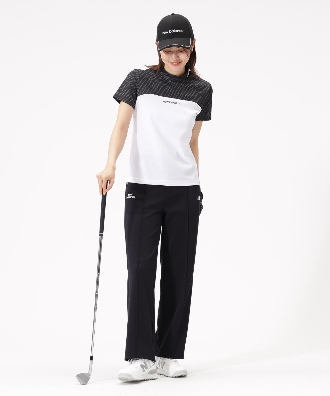 半袖 モックネック プルオーバー (WOMENS)