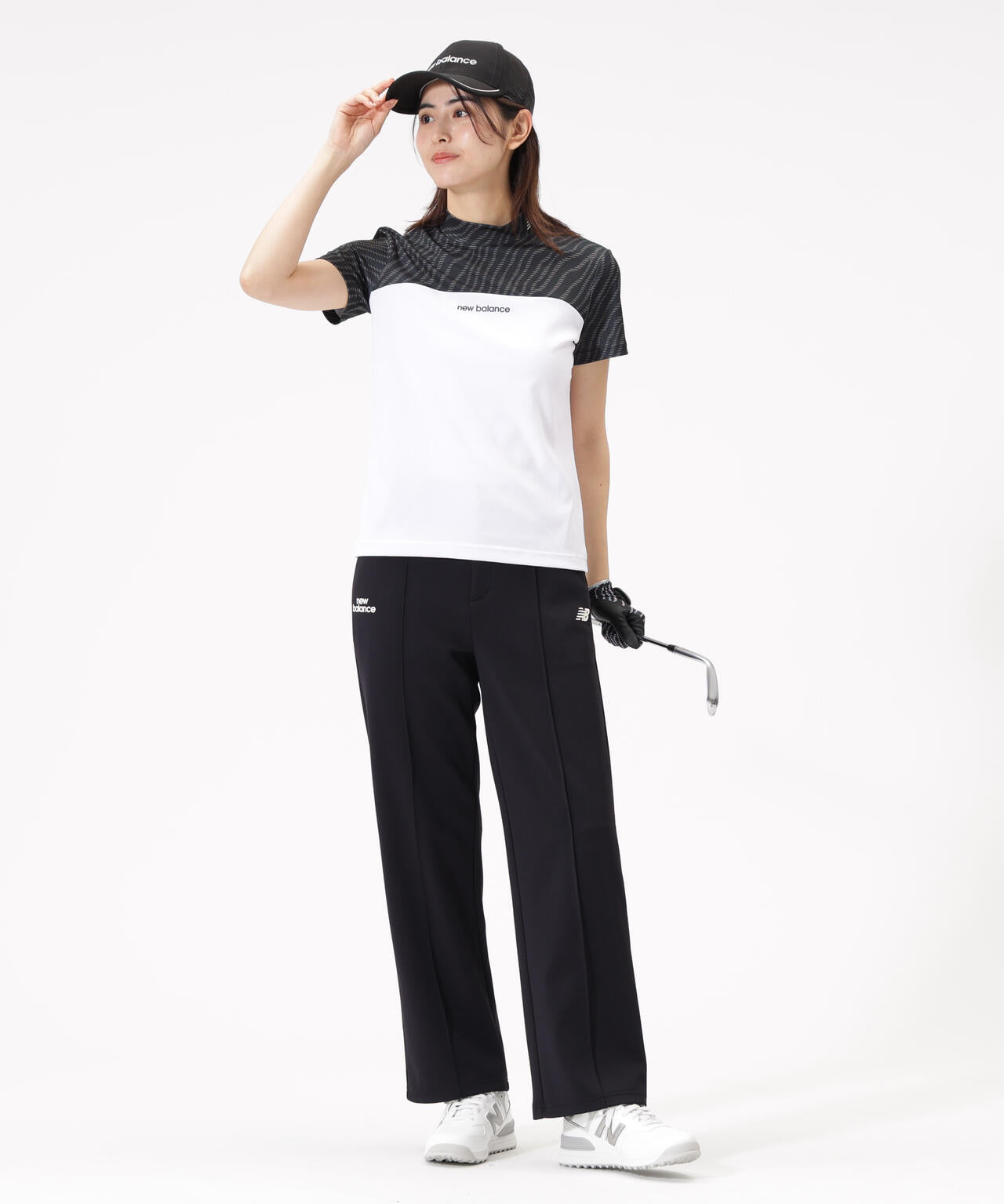 半袖 モックネック プルオーバー (WOMENS)