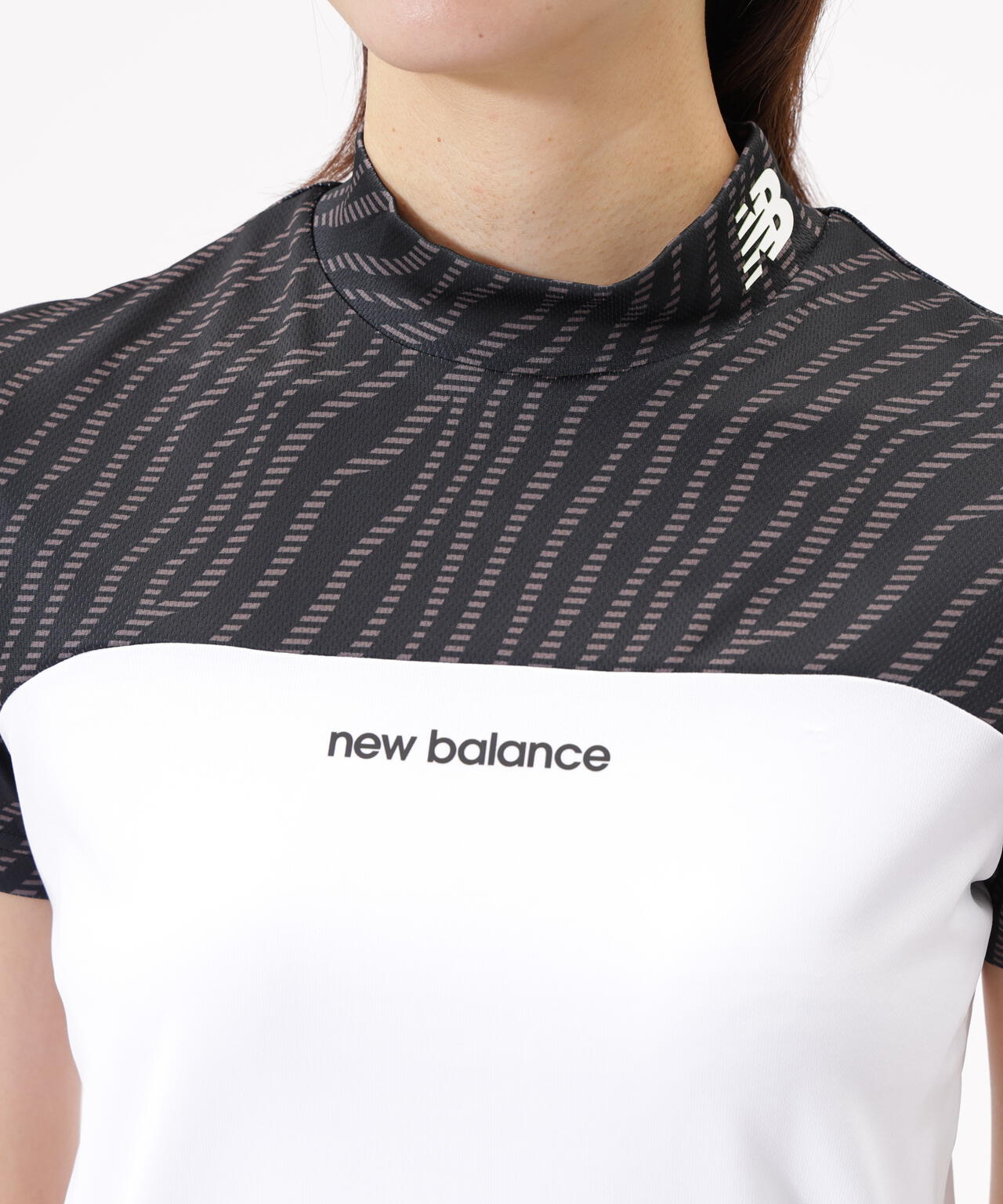 半袖 モックネック プルオーバー (WOMENS)