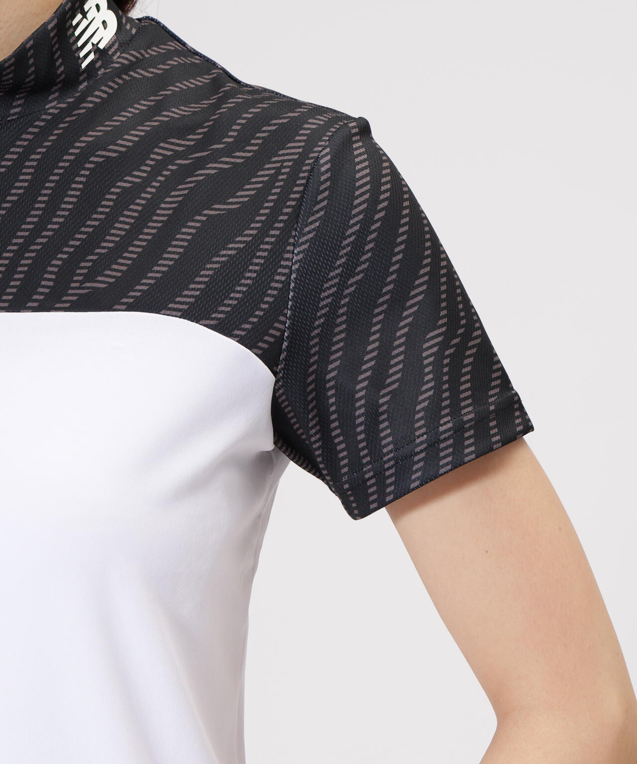 半袖 モックネック プルオーバー (WOMENS)