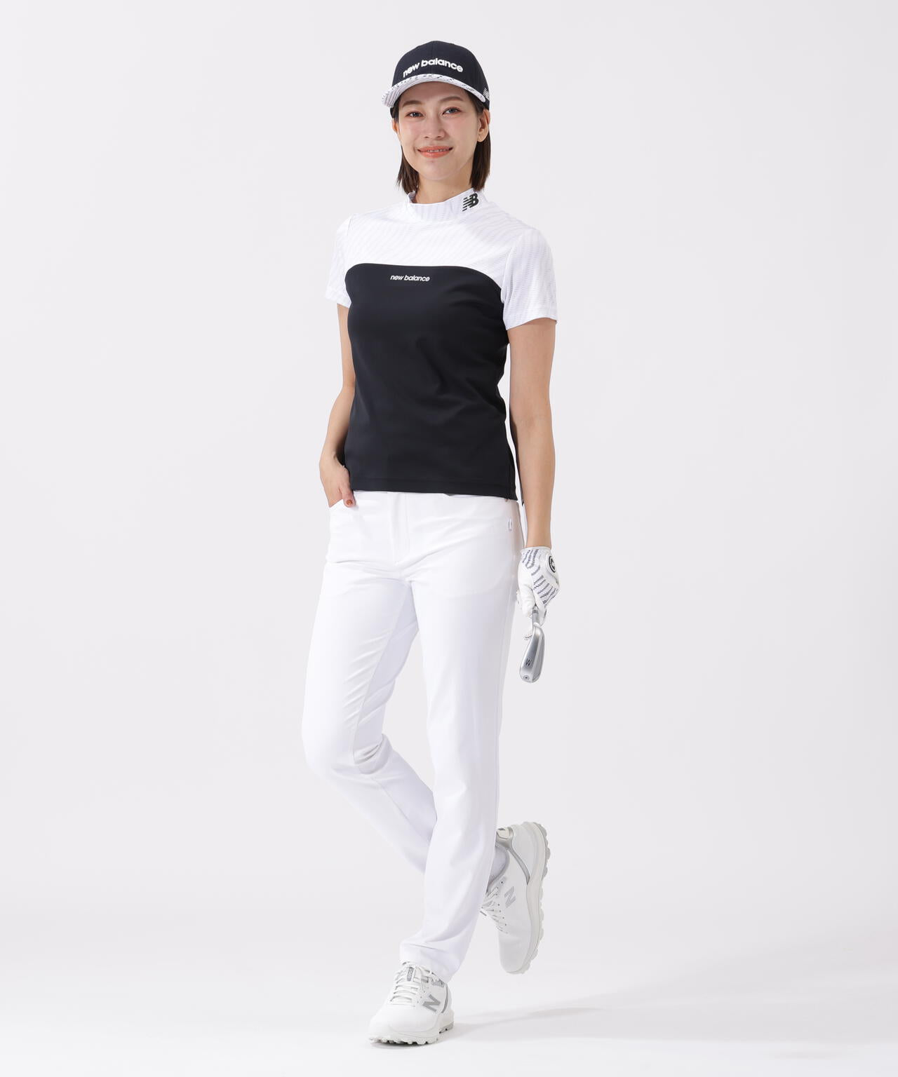 半袖 モックネック プルオーバー (WOMENS)