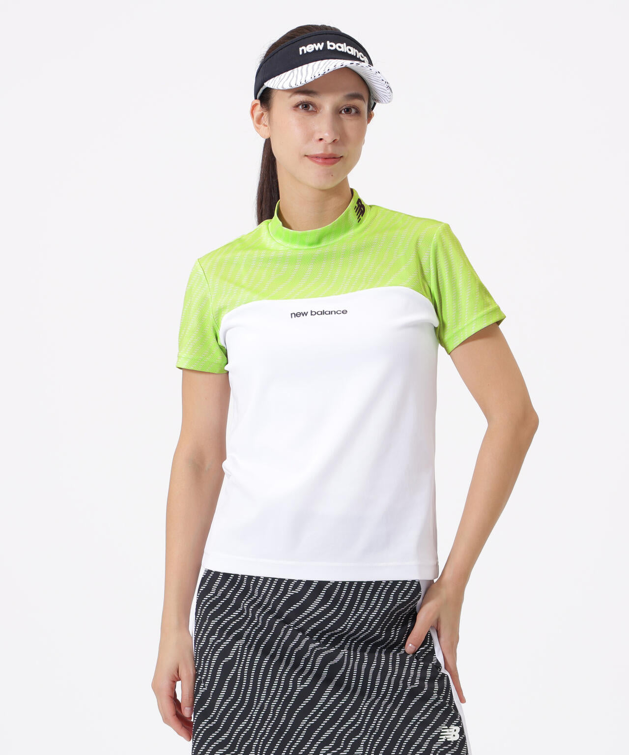 半袖 モックネック プルオーバー (WOMENS)