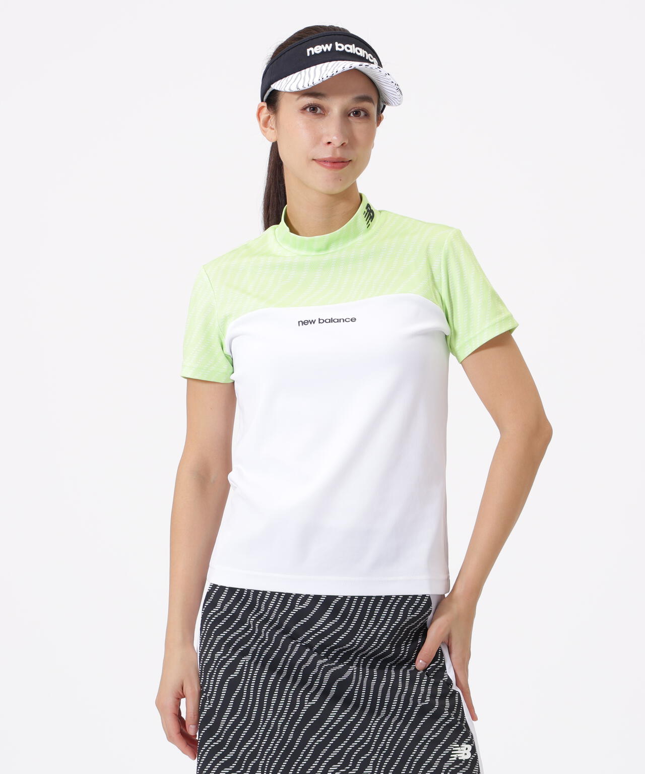 半袖 モックネック プルオーバー (WOMENS)