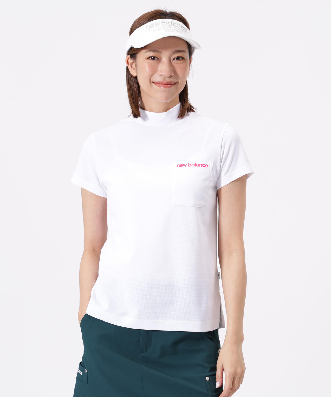 半袖 モックネック プルオーバー (WOMENS)