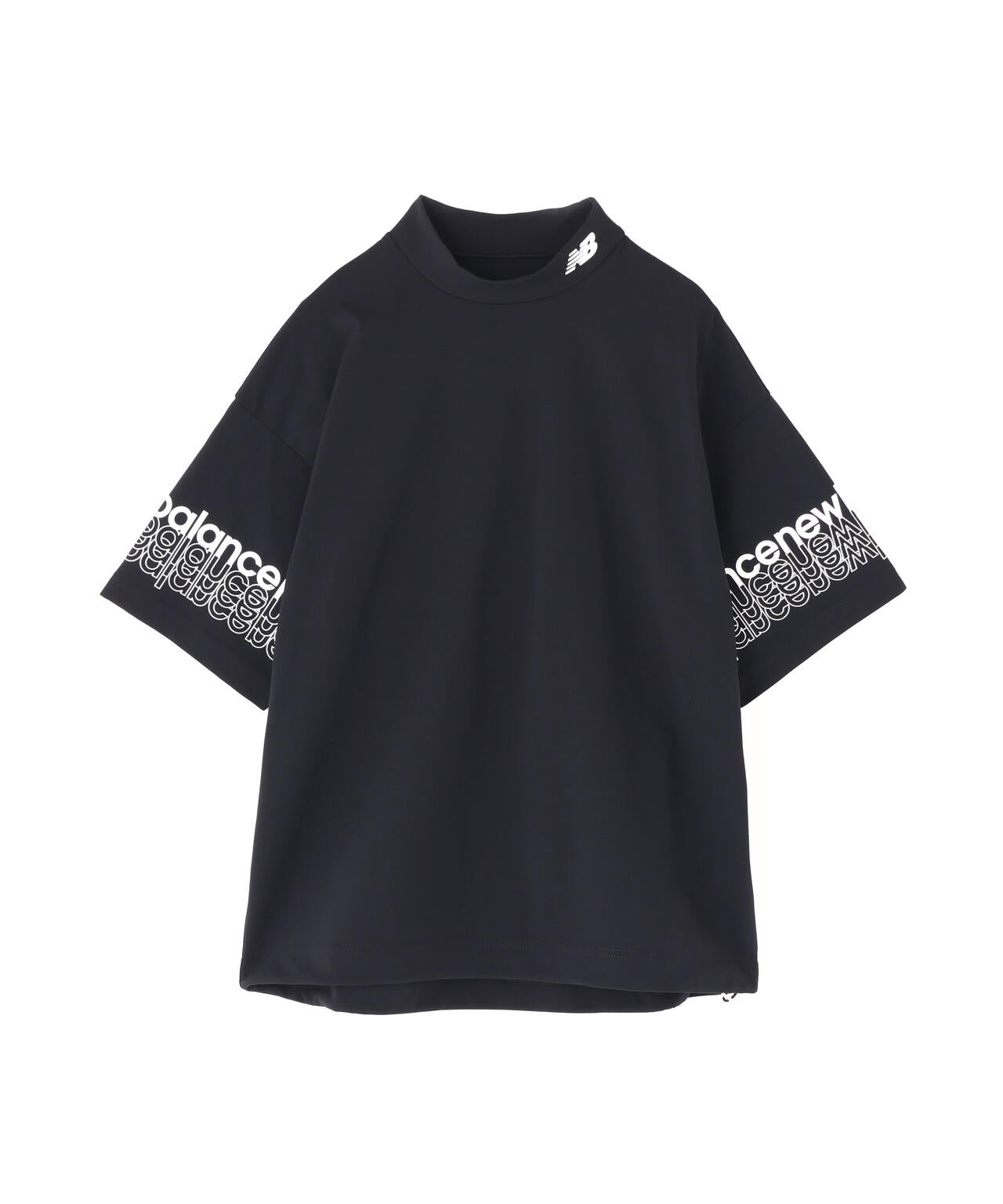 ハーフスリーブ モックネック プルオーバー (WOMENS)