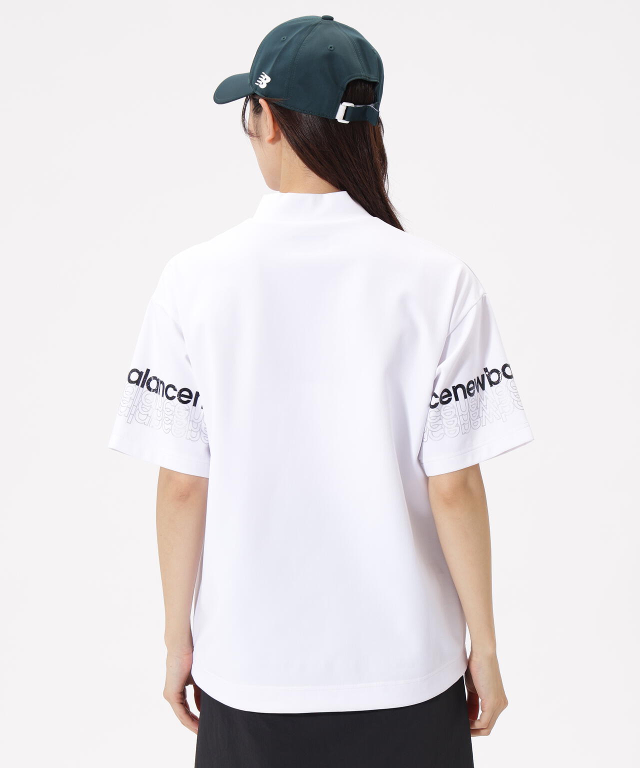 ハーフスリーブ モックネック プルオーバー (WOMENS)
