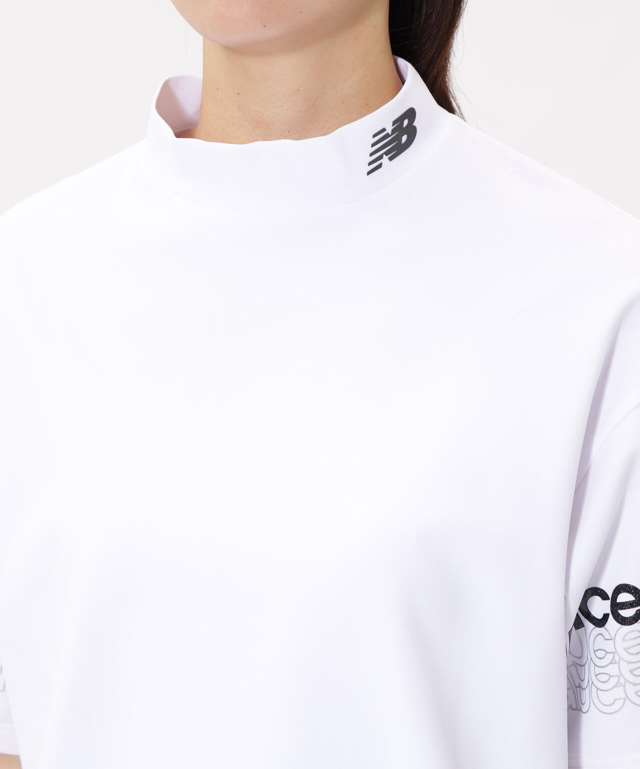 ハーフスリーブ モックネック プルオーバー (WOMENS)