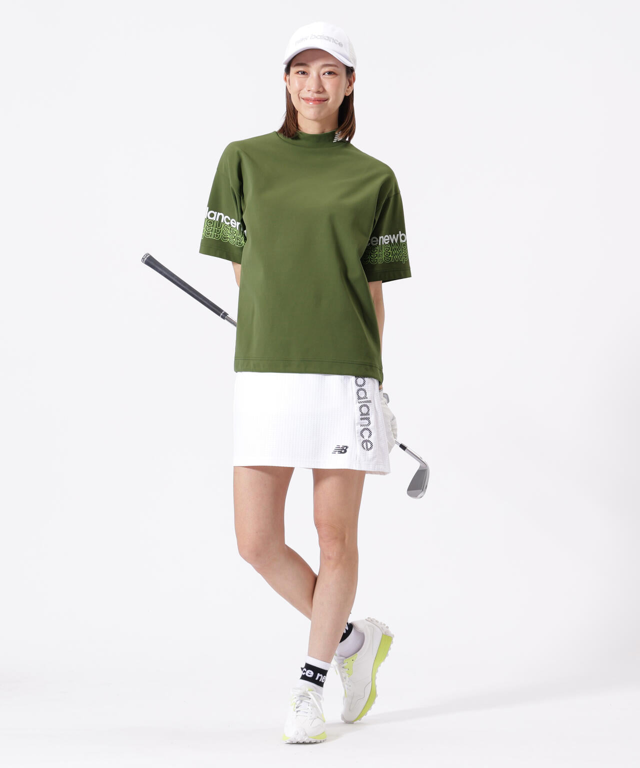 ハーフスリーブ モックネック プルオーバー (WOMENS)