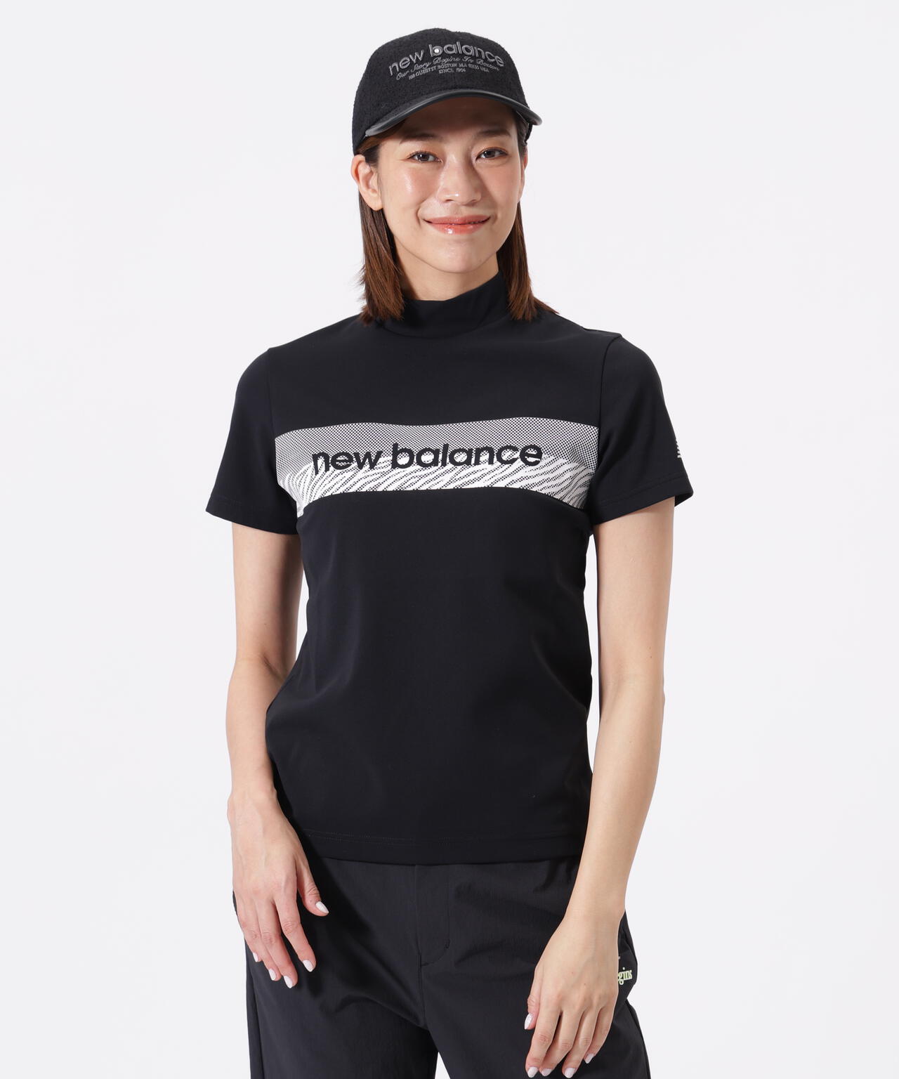 半袖 モックネック プルオーバー (WOMENS)