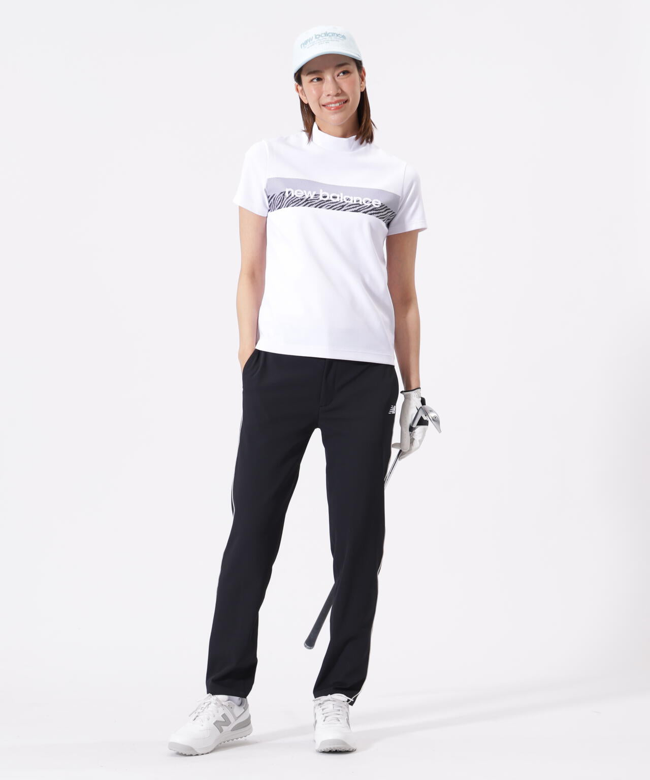 半袖 モックネック プルオーバー (WOMENS)