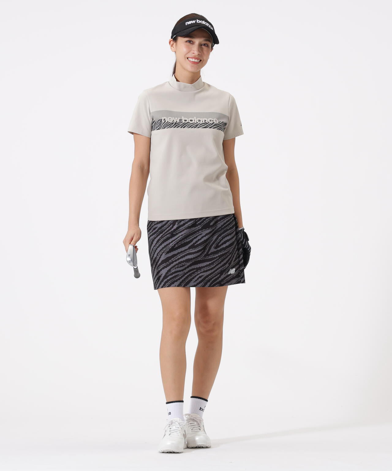 半袖 モックネック プルオーバー (WOMENS)