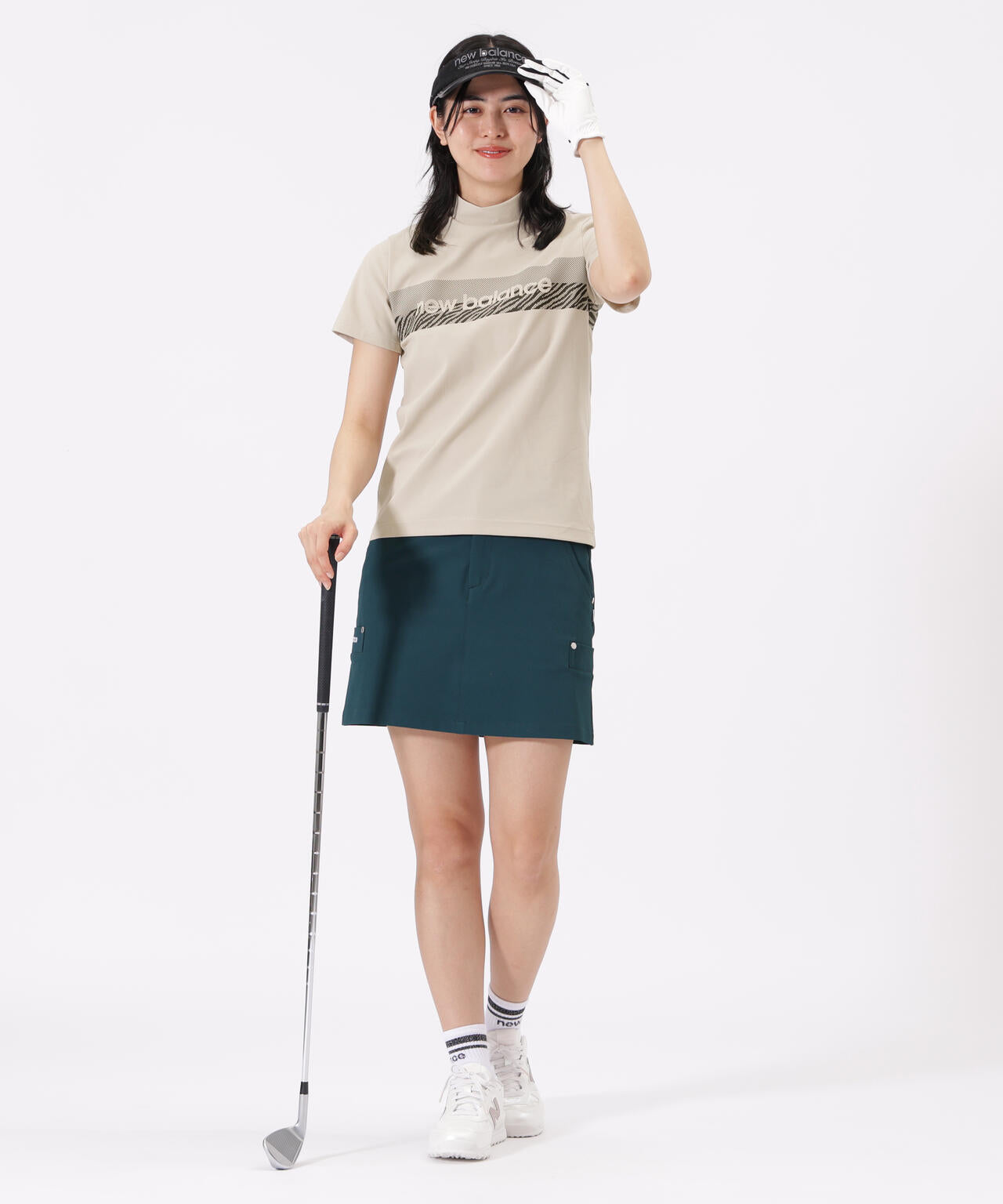 半袖 モックネック プルオーバー (WOMENS)
