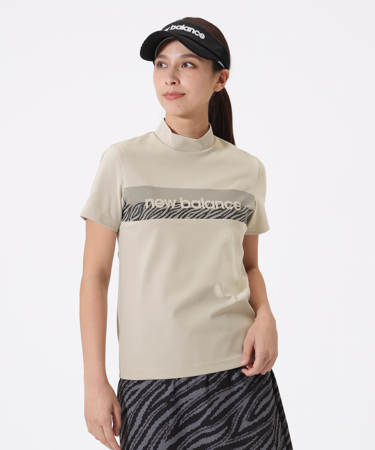 半袖 モックネック プルオーバー (WOMENS)