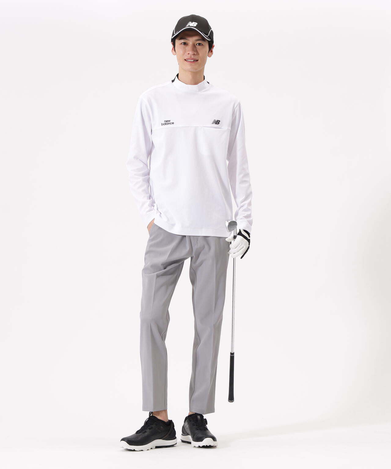 【直営店舗限定】長袖 モックネック プルオーバー (MENS)