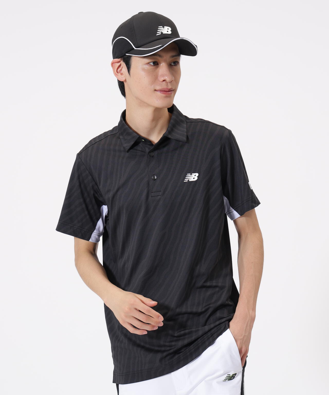 トーナルゼブラ柄 半袖 カラーシャツ (MENS)