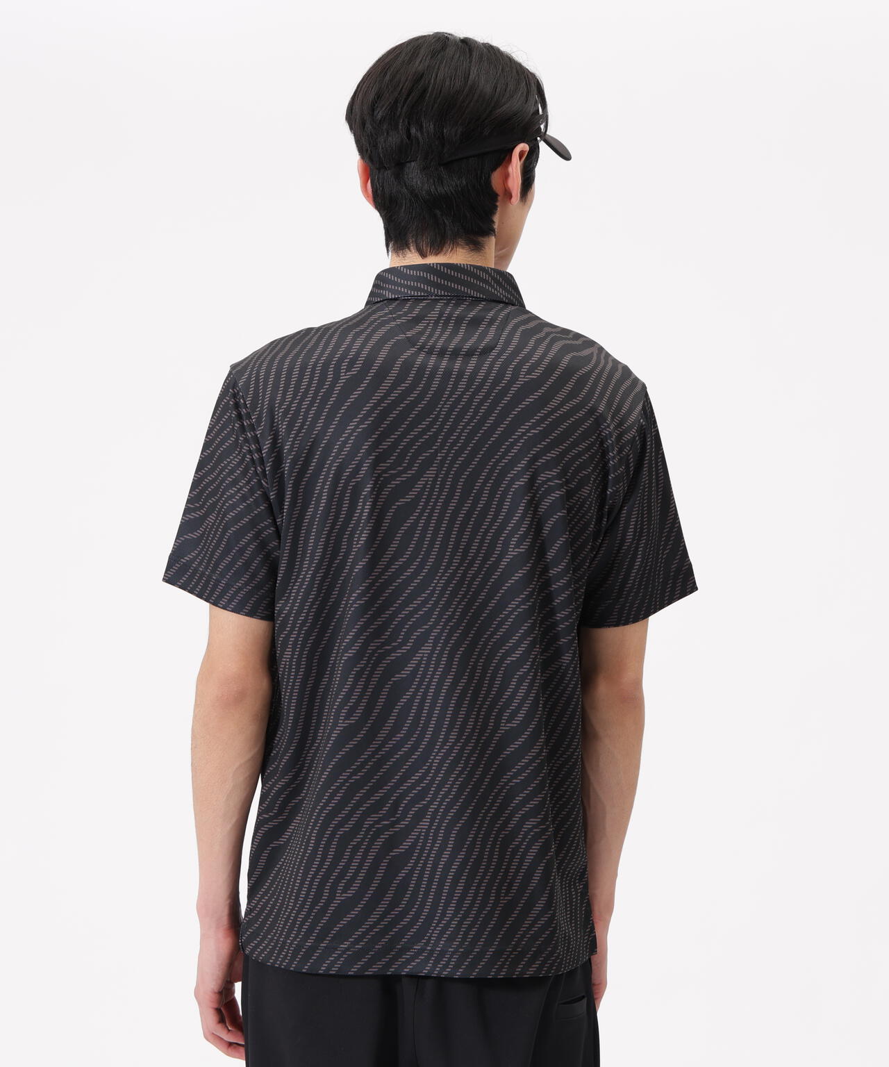 ストライプゼブラ 半袖 カラーシャツ (MENS)