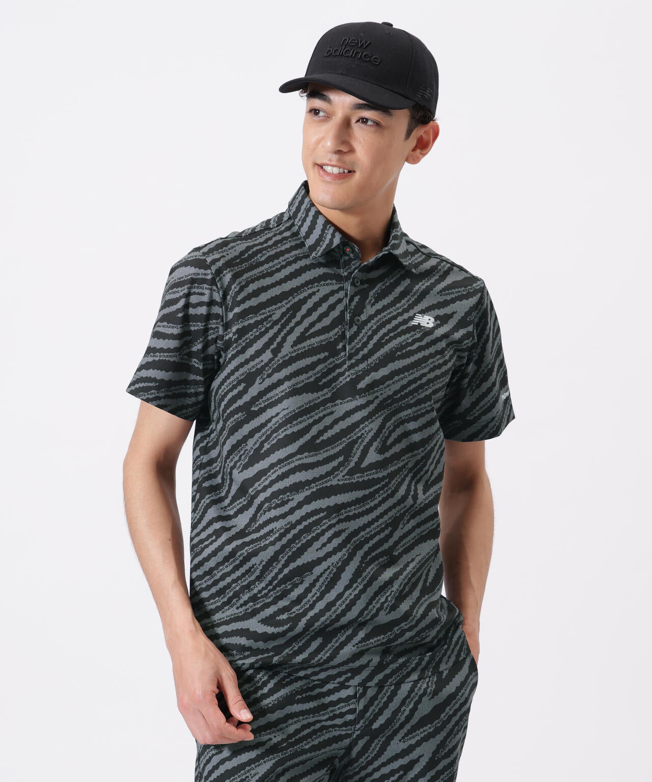 ゼブラ柄 半袖 カラーシャツ (MENS)