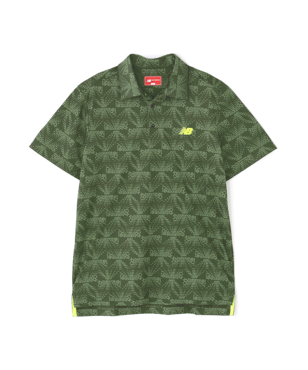 リップルロゴ柄 半袖 カラーシャツ (MENS)