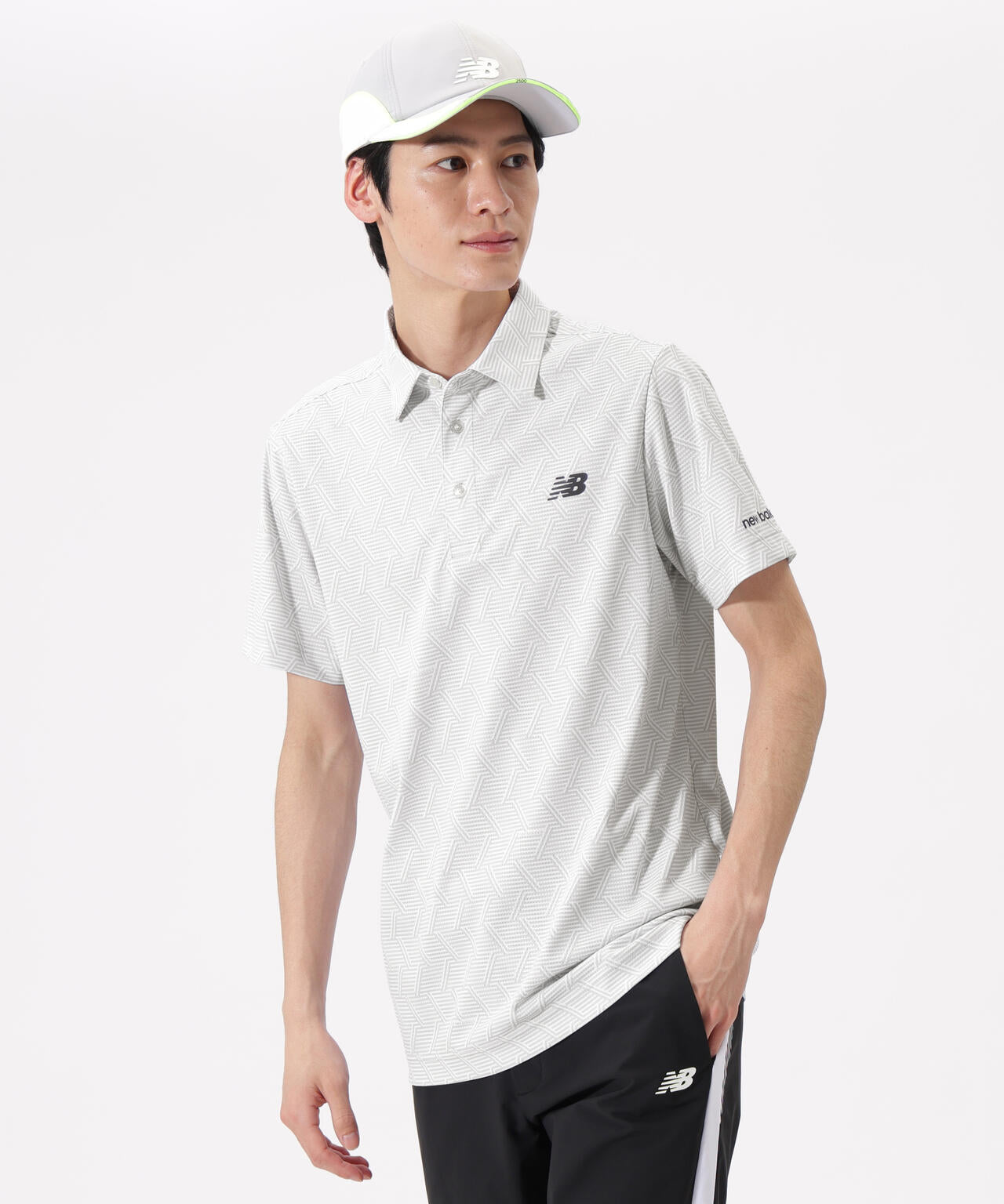 ジオメトリック柄 半袖 カラーシャツ (MENS)